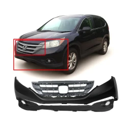 Bumper Cover & Grille Set Front Kit For 2012-2014 Honda CR-V HO1015107