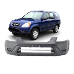 Bumper Cover For 2002-2004 Honda CR-V Base LX EX Black HO1000202 Front Primed
