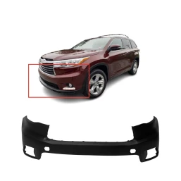 Bumper Cover for 2014-2016 Toyota Highlander w/Fog Light Holes Front Primed