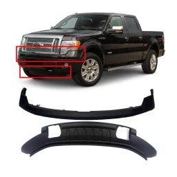 Bumper Cover Front Kit For Ford F-150 XL 2009-2014 W/Fog Hls FO1000643