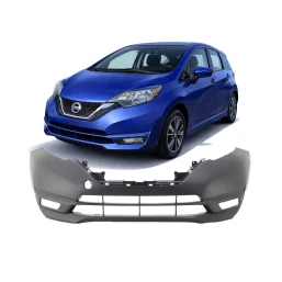 Bumper Cover Fascia for 2017 2018 2019 Nissan Versa Note S SR SV SL Front Primed