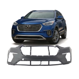 Bumper Cover Fascia for 2017-2019 Hyundai Santa Fe GLS SEL SE Front Upper Primed