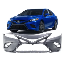 Bumper Cover Fascia for Toyota Camry 2018 2019 2020 18-20 Front Primed