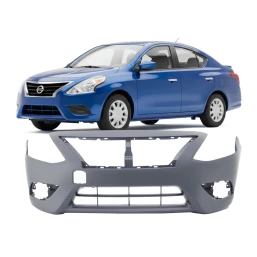 Bumper Cover Fascia for 2015-2019 Nissan Versa FBM229KM0J NI1000299 Front Primed