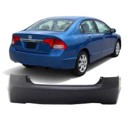 Bumper Cover Replacement for 2006-2011 Honda Civic Sedan 4Dr Rear Primed
