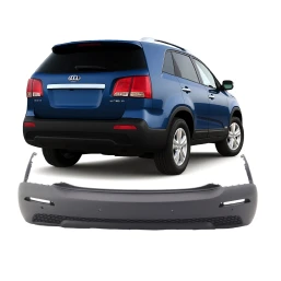 Bumper Cover For 2011 2012 2013 Kia Sorento w Park aid holes Rear Primed