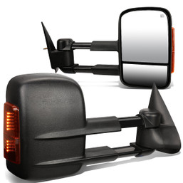 03-06 Chevy Silverado GMC Sierra Powered Towing Mirrors - w/Heated+LED Amber Signal