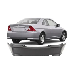 Bumper Cover for Honda Civic Coupe 2004-2005 Rear Coupe Primed HO1100216