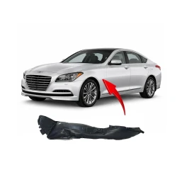 Left Driver Side Fender Liner For 2013-2016 Hyundai Genesis HY1248144 Front