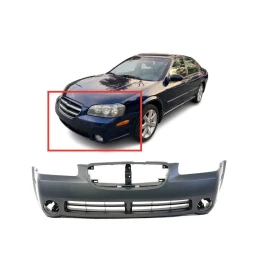 Bumper Cover For 2002-2003 Nissan Maxima w fog light holes G GXE Front