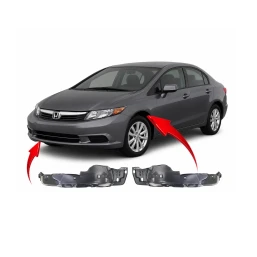 Fender Liners Set of 2 for Honda Civic 2012-2012 HO1248142 HO1249142 Front