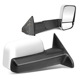 09-16 Ram 1500-5500 Powered Adjustment Towing Mirrors - w/Heated - Chrome Cover
