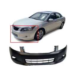 Bumper Cover Fascia for 2008 2009 2010 Honda Accord V6 08-10 Front Primed