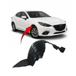 Right Passenger Side Fender Liner For 2014-2018 Mazda 3 MA1249145 Front