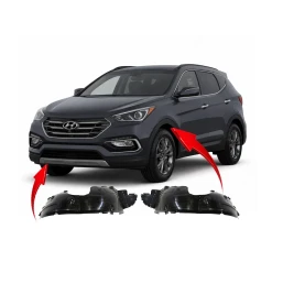 Fender Liners Set of 2 for Hyundai Santa Fe 2017-2018 HY1248171 HY1249171 Front