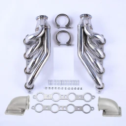 Turbo Exhaust Manifold&Headers For LS1 LS6 LSX GM V8+Elbows T3 T4 to 3.0" V Band