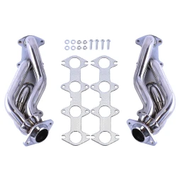 For Ford F150 2004-2010 5.4L V8 Exhaust Header Manifold Shorty Stainless Steel