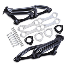 For Chevrolet Blazer S10 S15 GMC SBC 283-400 V8 Stainless Steel Headers Black