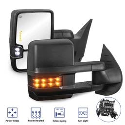 2X Power Heated Tow Mirrors For 2007-2013 GMC Sierra/Yukon Chevy Silverado 1500
