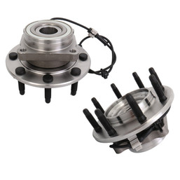 Pair Front Wheel Hub Bearings Assembly For Silverado Sierra 1500 2500 Hummer H2