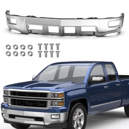Front Chrome Steel Bumper Assembly For 2014-2015 Chevy Silverado 1500 GM1002843