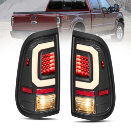 Set(2) Black Tail Lights For 2008-2016 Ford F250 F350 F450 F550 Super Duty New