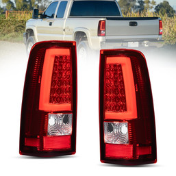 2X LED Rear Lamps Tail Lights For 03-06 Chevy Silverado GMC Sierra 1500 2500 HD