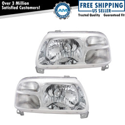 Headlight Assembly Pair LH RH 2pc for 1999-2003 Suzuki Grand Vitara