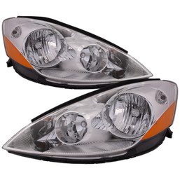 Headlights CAPA Fits 2006-2010 Toyota Siena TO2502172 TO2503172 Halogen Chrome