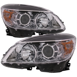 Headlight Fits 08-11 Mercedes Benz C Series Driver Passenger Headlamp Pair C300