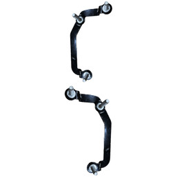 Front Driver & Passenger Side Outer Bumper Brackets for 2021-2023 Ford F-150