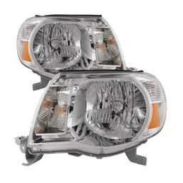 Left and Right Headlights Pair Fits Newmar Bay 2012-2017 Motorhome RV Halogen