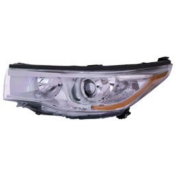 Headlight Left Driver For 2014-2016 Toyota Highlander TO2502221 Halogen