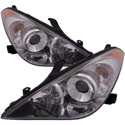 Fits 04-06 Toyota Solara Headlight Pair Halogen Chrome TO2502152 TO2503152
