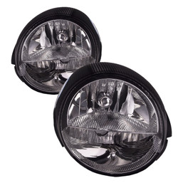 Headlights Set w/Performance Lens For 03-05 Ford Thunderbird Halogen
