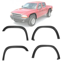 Front & Rear Fender Flares Kit Textured Pocket Style For 1997-2004 Dodge Dakota