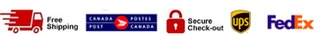 Free Shipping Canada Post Secure Checkout UPS FedEx