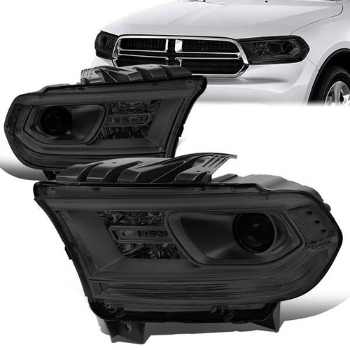 14-19 Dodge Durango Projector Headlight - Smoked Housing Clear Corner