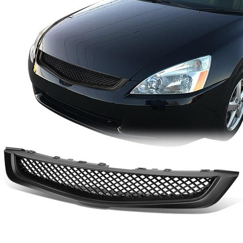 03-05 Honda Accord Sedan JDM/EUROPE Front Grille - Diamond Mesh - Black