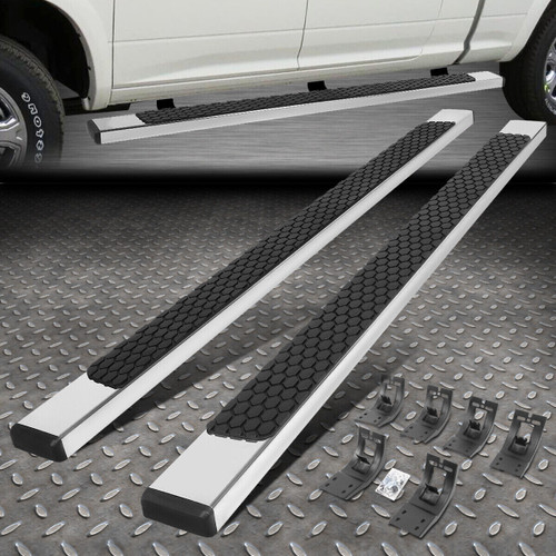 FOR 09-22 DODGE RAM EXTENDED [QUAD] CAB 5" FLAT SS SIDE STEP BAR RUNNING BOARDS