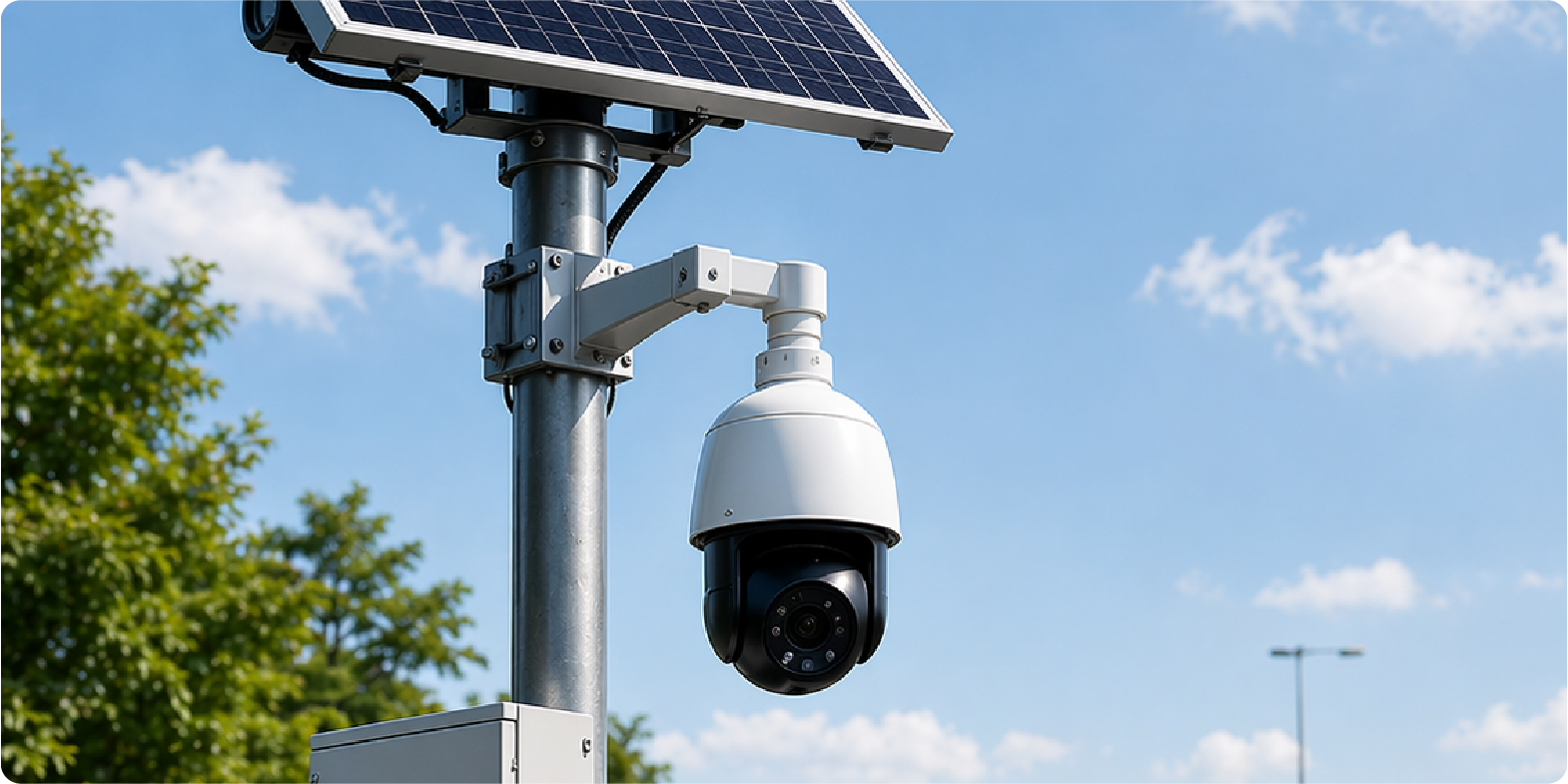 Security and Surveillance Solar Application