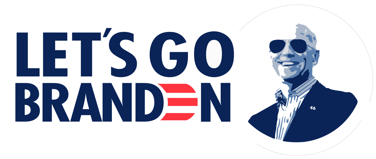 Lets Go Brandon Sticker by DesignMacy