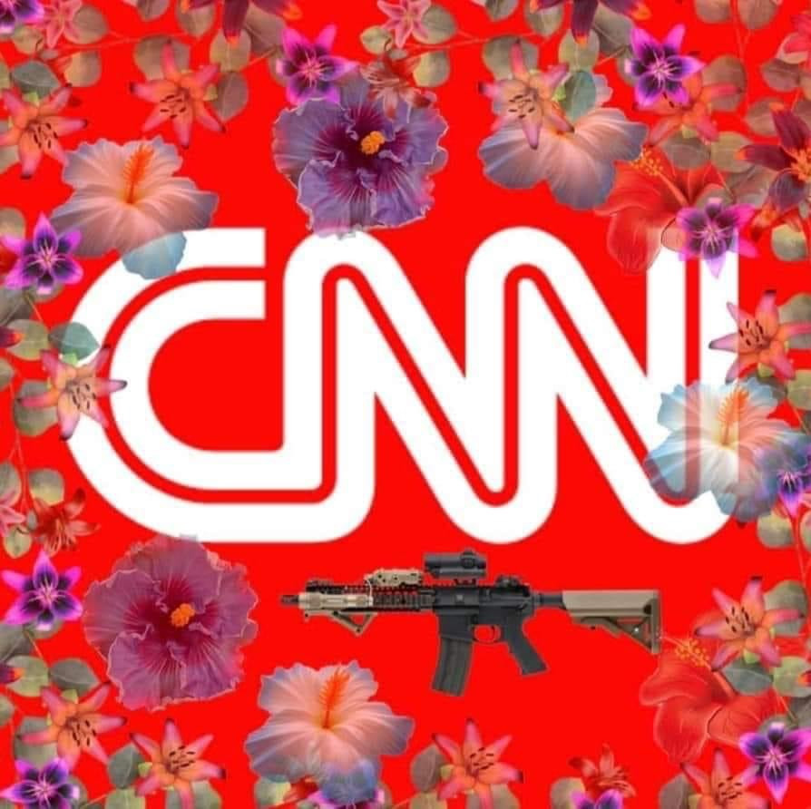 CNN Floral Logo Stickers - Meme Mayhem Sticker Store