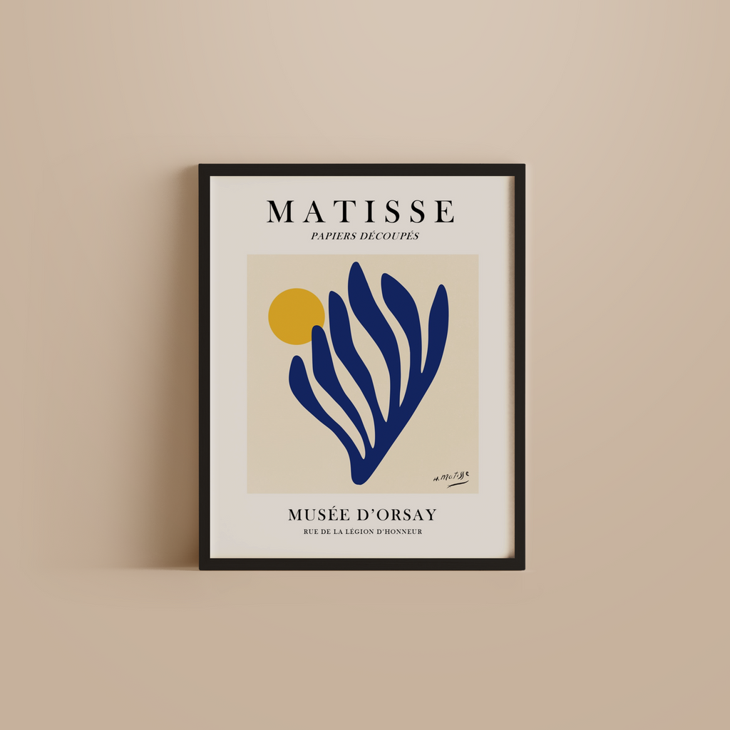 Papiers Decoupes Matisse art print / Blue