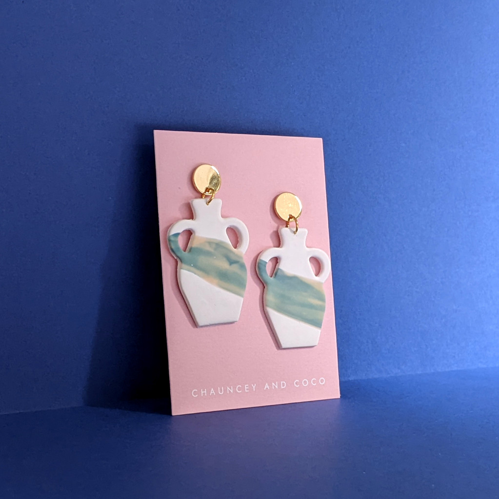 Vessel No. 4 clay earrings