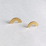 Meet me in the Middle brass arch earrings