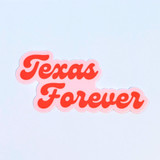 Texas Forever Sticker / red + pink