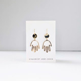 Hands Down gold earrings