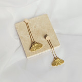 Cicada drop earrings