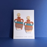 Vessel No. 5 clay earrings